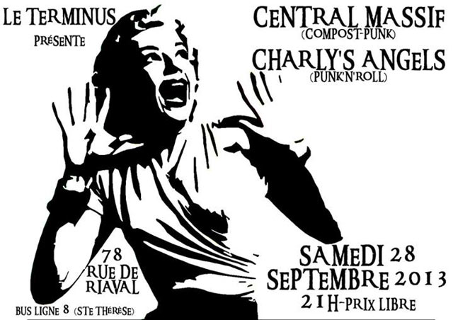 Central Massif + Charly's Angels au Terminus le 28 septembre 2013 à Rennes (35)