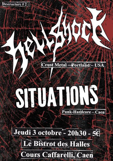 Hellshock + Situations au Bistrot des Halles le 03 octobre 2013 à Caen (14)