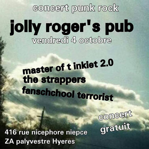 Concert Punk Rock au Jolly Roger's Pub le 04 octobre 2013 à Hyères (83)