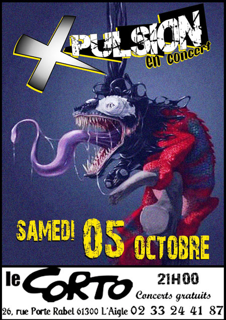 X-Pulsion en concert au Corto le 05 octobre 2013 à L'Aigle (61)