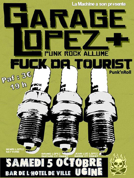 Garage Lopez + Fuck Da Tourist au bar de l'Hôtel de Ville le 05 octobre 2013 à Ugine (73)