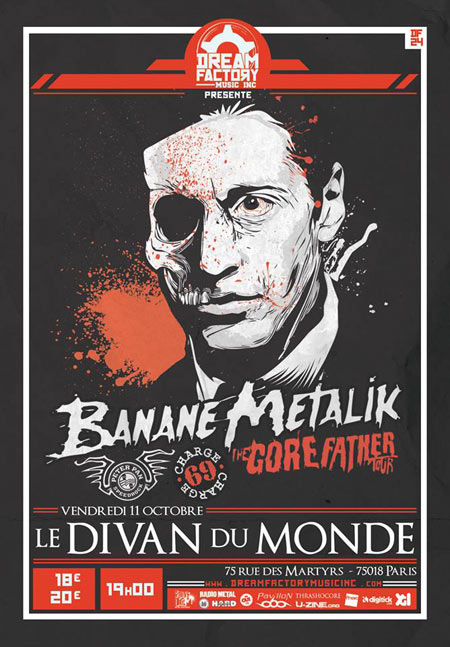 Banane Metalik +Peter Pan Speedrock +Charge 69 au Divan du Monde le 11 octobre 2013 à Paris (75)