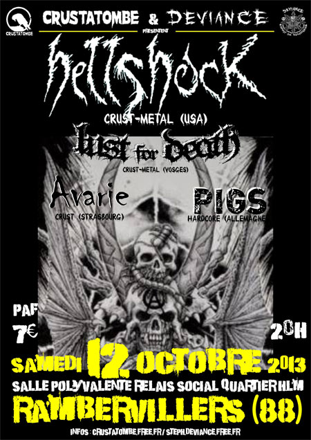 Concert Crust au Relais Social le 12 octobre 2013 à Rambervillers (88)