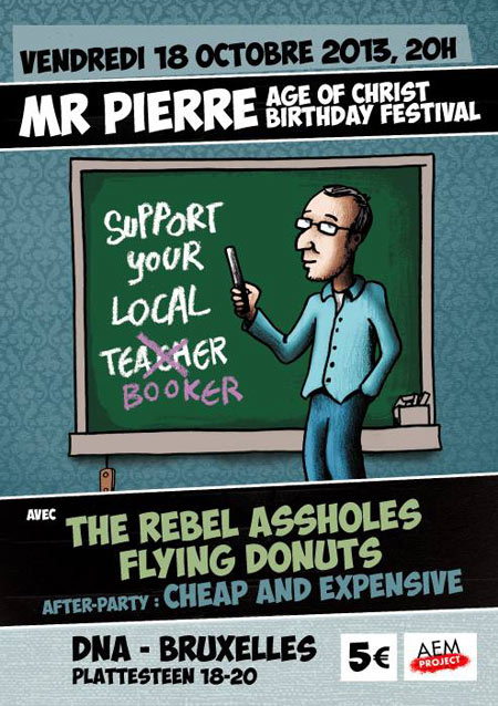 The Rebel Assholes + Flying Donuts au DNA le 18 octobre 2013 à Bruxelles (BE)
