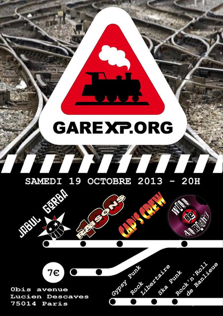 Jabul Gorba, 100 Raisons, Caps Scew & Will Be Alright le 19 octobre 2013 à Paris (75)