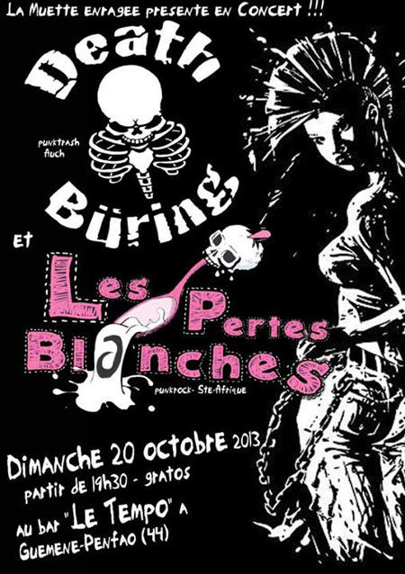 Death Büring + Les Pertes Blanches au bar Le Tempo le 20 octobre 2013 à Guémené-Penfao (44)