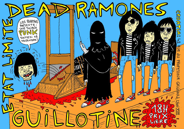 Dead Ramones + Guillotine + Etat Limite au café Le Croatia le 02 novembre 2013 à Lyon (69)