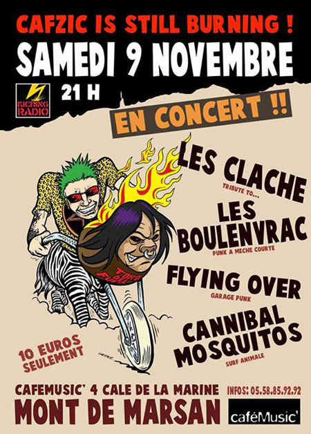 Concert Punk au CaféMusic le 09 novembre 2013 à Mont-de-Marsan (40)
