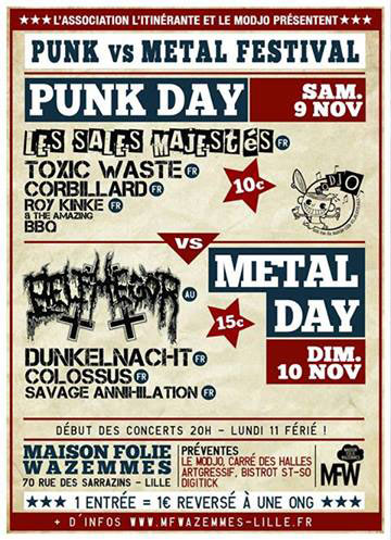 Punk day à la Maison Folie Wazemmes le 09 novembre 2013 à Lille (59)