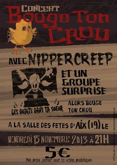 Concert Bouge Ton Crou le 15 novembre 2013 à Aix (19)