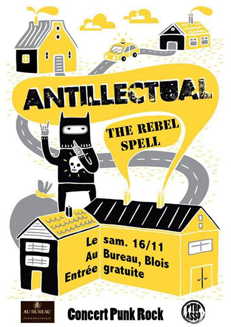 Antillectual + The Rebel Spell Au Bureau le 16 novembre 2013 à Blois (41)