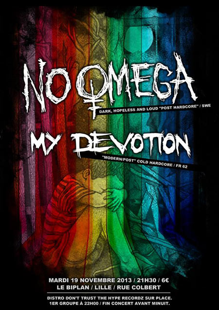 No Omega + My Devotion au Biplan le 19 novembre 2013 à Lille (59)