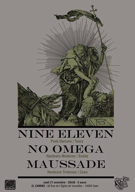 Nine Eleven + No Omega + Maussade au El Camino le 21 novembre 2013 à Caen (14)