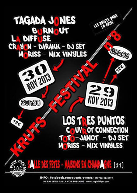 Kruts Festival #8 le 29 novembre 2013 à Maisons-en-Champagne (51)