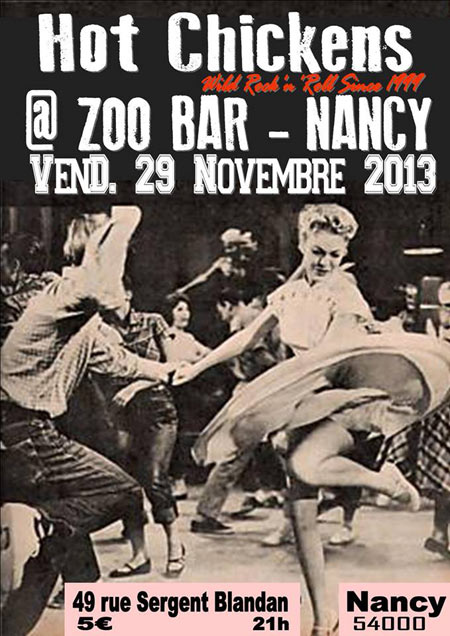 Concert Rock'N'Roll au Zoo'Bar le 29 novembre 2013 à Nancy (54)