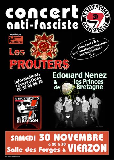 Les Prouters + Edouard Nenez à la Salle des Forges le 30 novembre 2013 à Vierzon (18)
