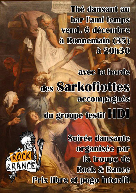 LES SARKOFIOTTES + H.D.I au bar L'Ami Temps le 06 décembre 2013 à Bonnemain (35)