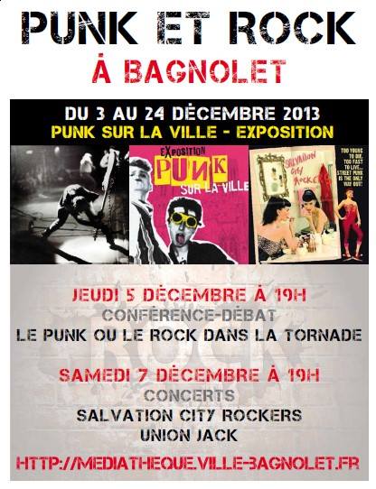 Punk sur la ville à la médiathèque le 07 décembre 2013 à Bagnolet (93)