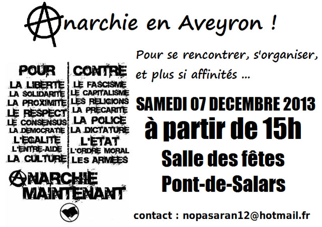 Anarchie en Aveyron le 07 décembre 2013 à Pont-de-Salars (12)