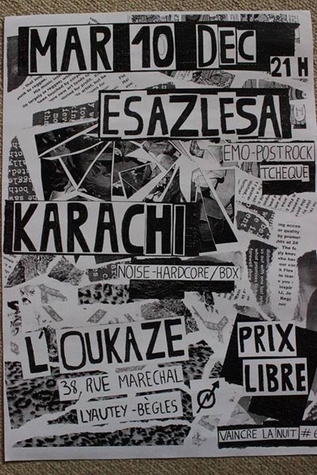 Esazlesa + Karachi à l'Oukaze le 10 décembre 2013 à Bègles (33)