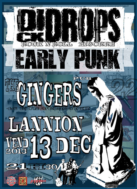 The Dick Drops + Early Punk au Gingers Pub le 13 décembre 2013 à Lannion (22)