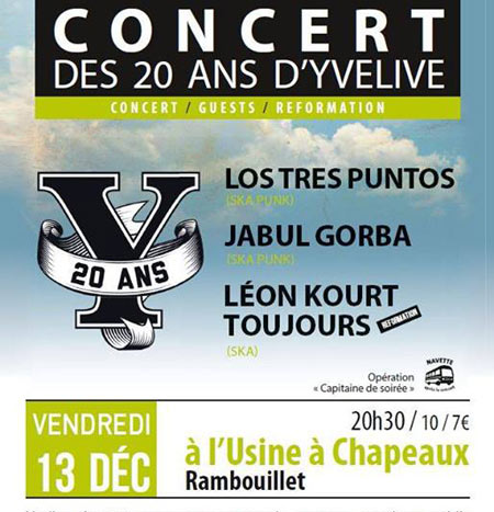 20 ans d'Yvelive à l'Usine à Chapeaux le 13 décembre 2013 à Rambouillet (78)