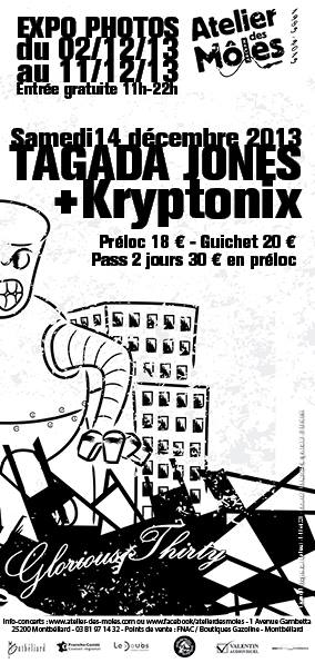Tagada Jones + Kryptonix à l'Atelier des Môles le 14 décembre 2013 à Montbéliard (25)