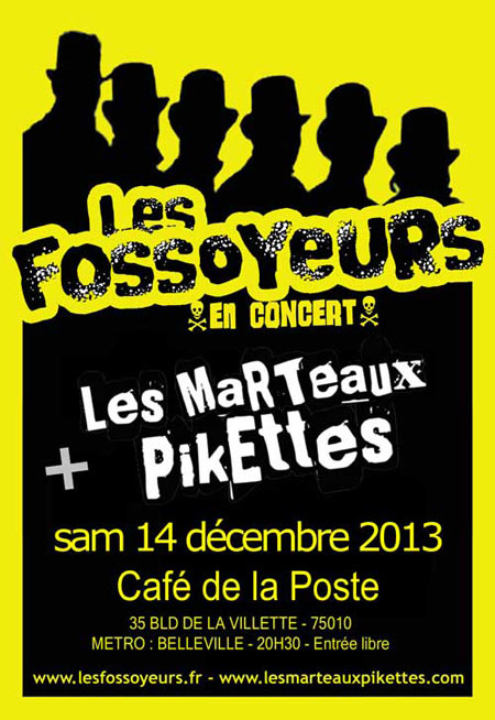 Concert au Café de la Poste le 14 décembre 2013 à Paris (75)