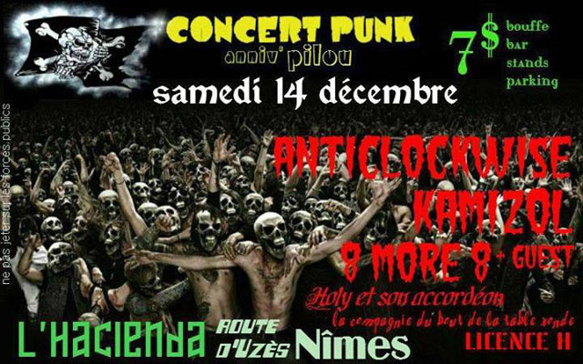 Concert Punk à l'Hacienda le 14 décembre 2013 à Nîmes (30)