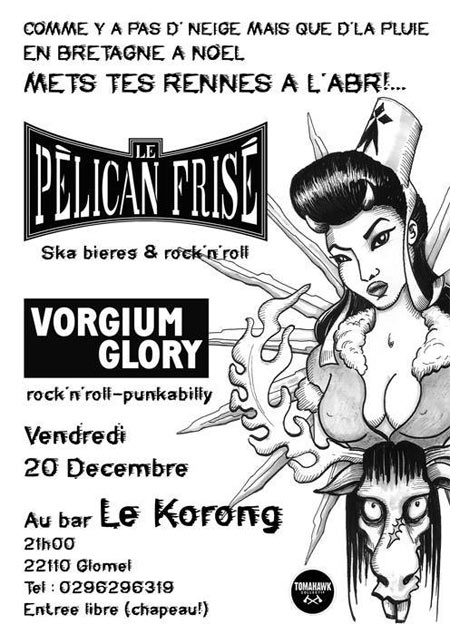 Le Pélican Frisé + Vorgium Glory au Korong le 20 décembre 2013 à Glomel (22)
