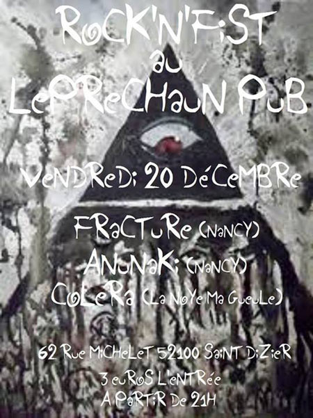 Rock'n'Fist au Leprechaun Pub le 20 décembre 2013 à Saint-Dizier (52)