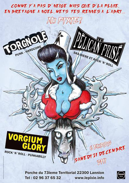 Le Pélican Frisé + Vorgium Glory + Torgnôle au Pixie le 21 décembre 2013 à Lannion (22)