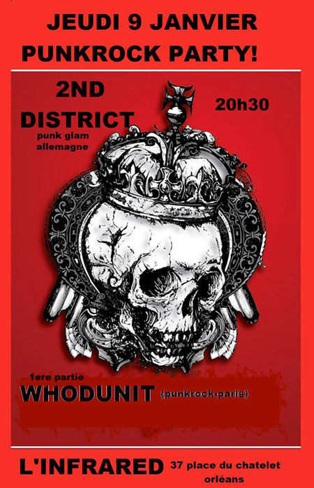 2nd District + Whodunit à l'Infrared le 09 janvier 2014 à Orléans (45)