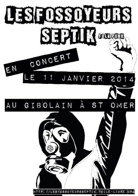 Les Fossoyeurs Septik au Gibolin le 11 janvier 2014 à Saint-Omer (62)