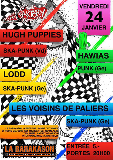 Soirée Ska-Punk à la Barakason le 24 janvier 2014 à Thônex (CH)