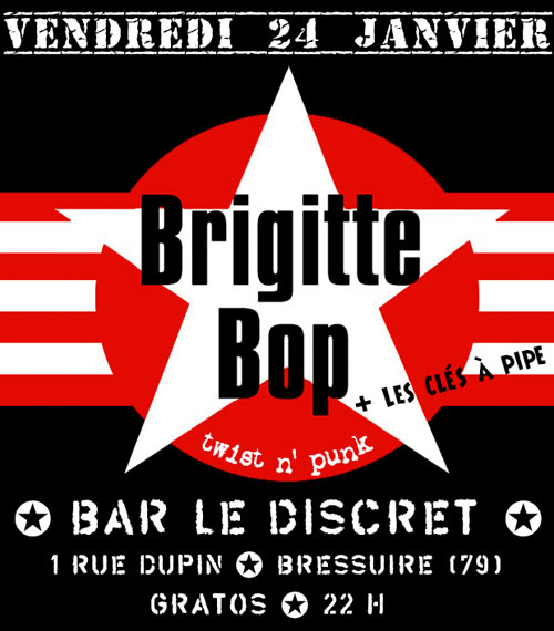 Brigitte Bop : Bar le Discret le 24 janvier 2014 à Bressuire (79)