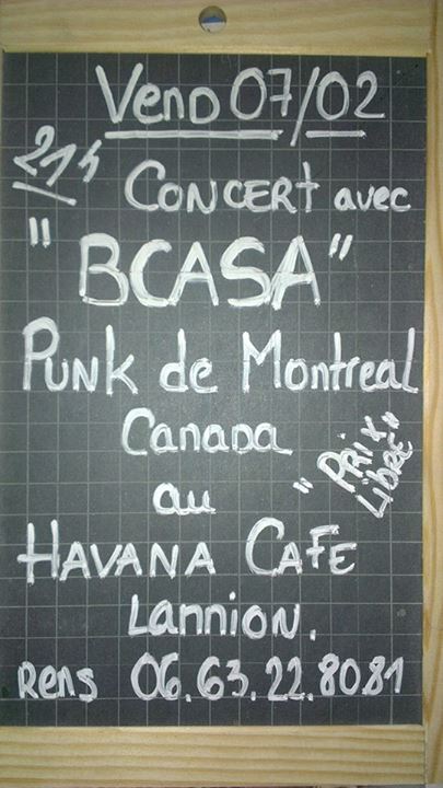 The BCASA au Havana Café le 07 février 2014 à Lannion (22)