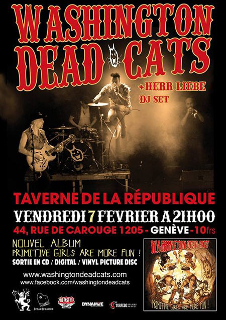 Washington Dead Cats à la Taverne de la République le 07 février 2014 à Genève (CH)