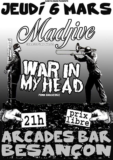 Madjive + War In My Head au bar des Arcades le 06 mars 2014 à Besançon (25)