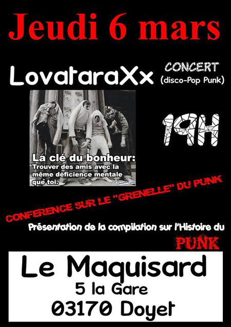 Soirée Punk au Maquisard le 06 mars 2014 à Doyet (03)