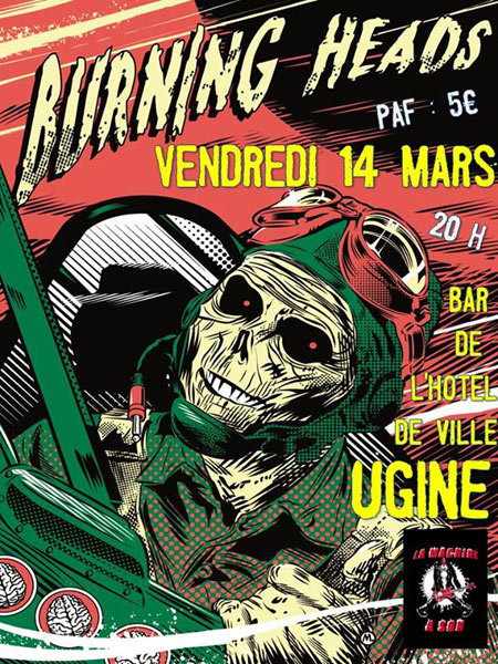 Burning Heads au bar de l'Hôtel de Ville le 14 mars 2014 à Ugine (73)