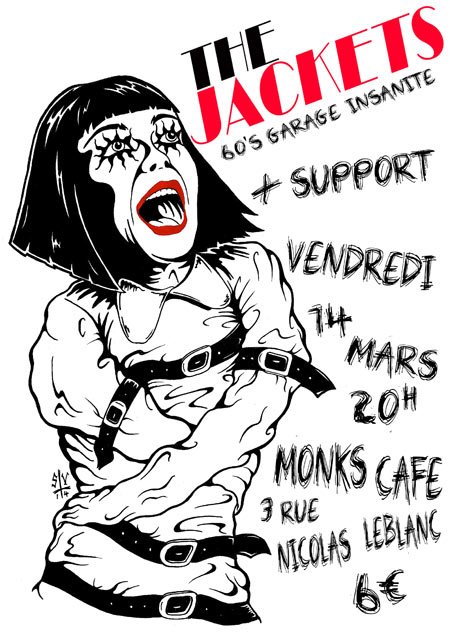 THE JACKETS (garage 60's) @ MONK'S CAFE le 14 mars 2014 à Lille (59)