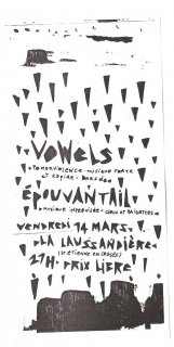 Vowels + Epouvantail le 14 mars 2014 à Saint-Etienne-en-Coglès (35)
