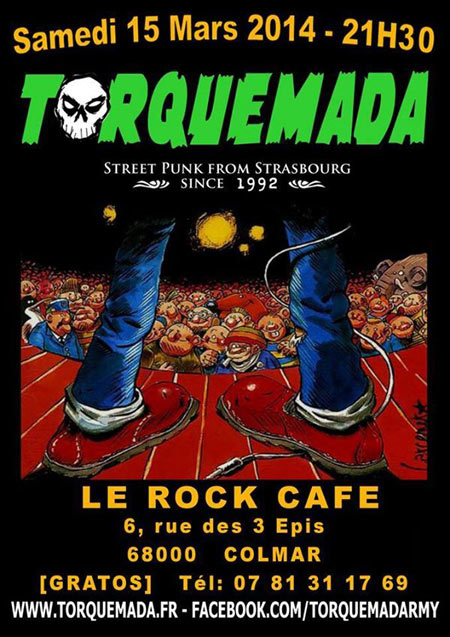 Torquemada + The Red Undies au Rock Café le 15 mars 2014 à Colmar (68)