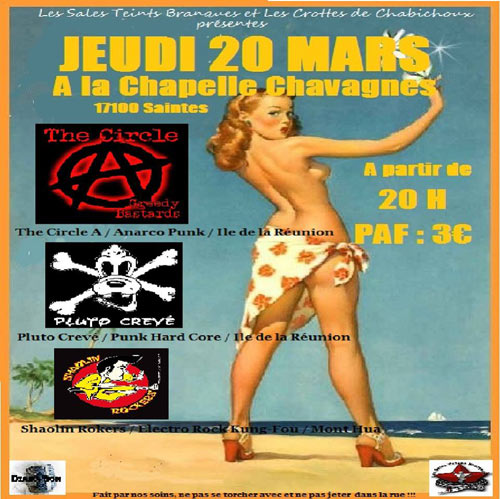 Concert Punk à la Chapelle Saint-Eutrope le 20 mars 2014 à Saintes (17)