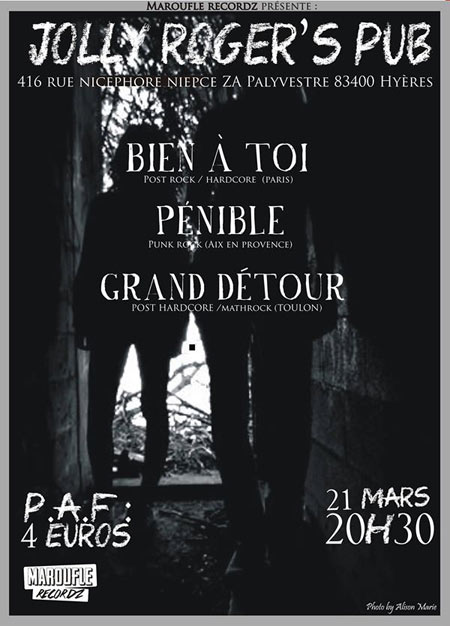Concert au Jolly Roger's Pub le 21 mars 2014 à Hyères (83)