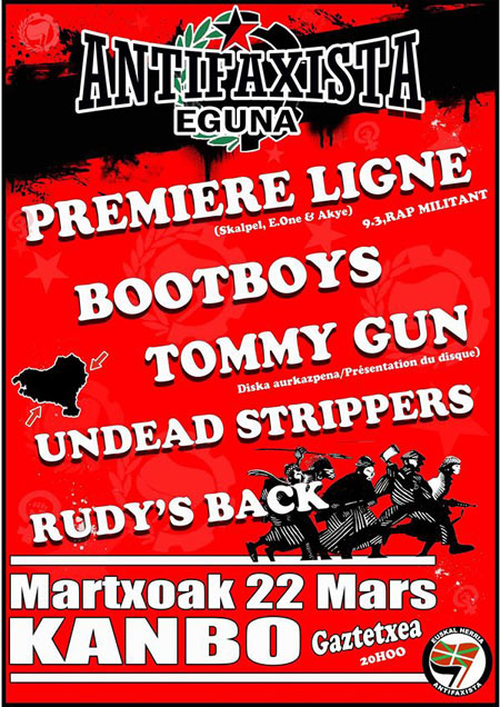 Antifaxista Eguna le 22 mars 2014 à Cambo-les-Bains (64)
