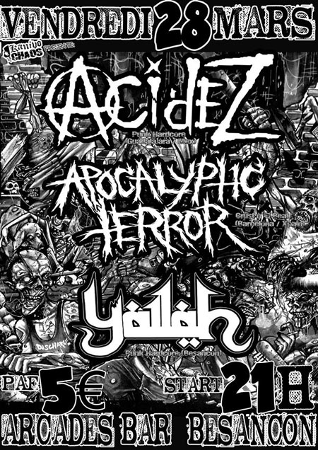 Acidez + Apocalyphc Terror + Yallah au bar des Arcades le 28 mars 2014 à Besançon (25)