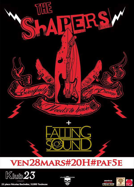 The Shapers + Falling For Sound au klub23 le 28 mars 2014 à Toulouse (31)