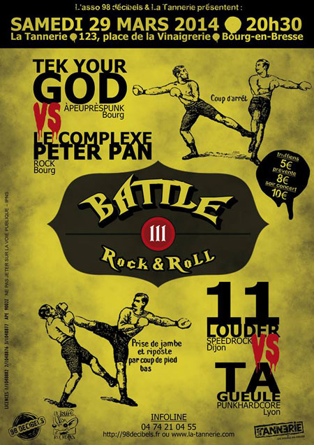 Battle Rock III : Ca va saigner ! le 29 mars 2014 à Bourg-en-Bresse (01)